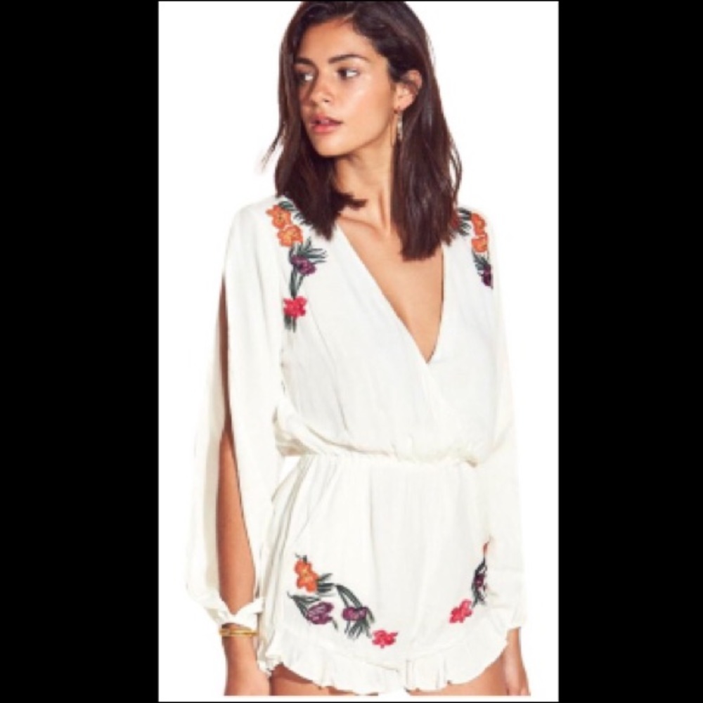 Lovers & Friends Embroidered Romper